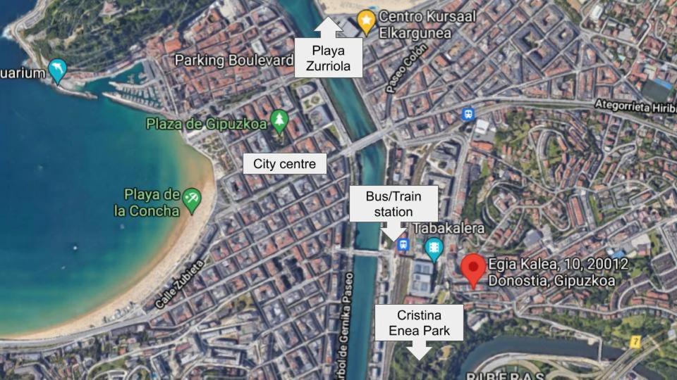Centrico, Junto A Estacion De Bus/Tren, Y Playas Διαμέρισμα Σαν Σεμπαστιάν Εξωτερικό φωτογραφία